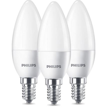 Set 3x LED Žarnica Philips E14/5,5W/230V 2700K