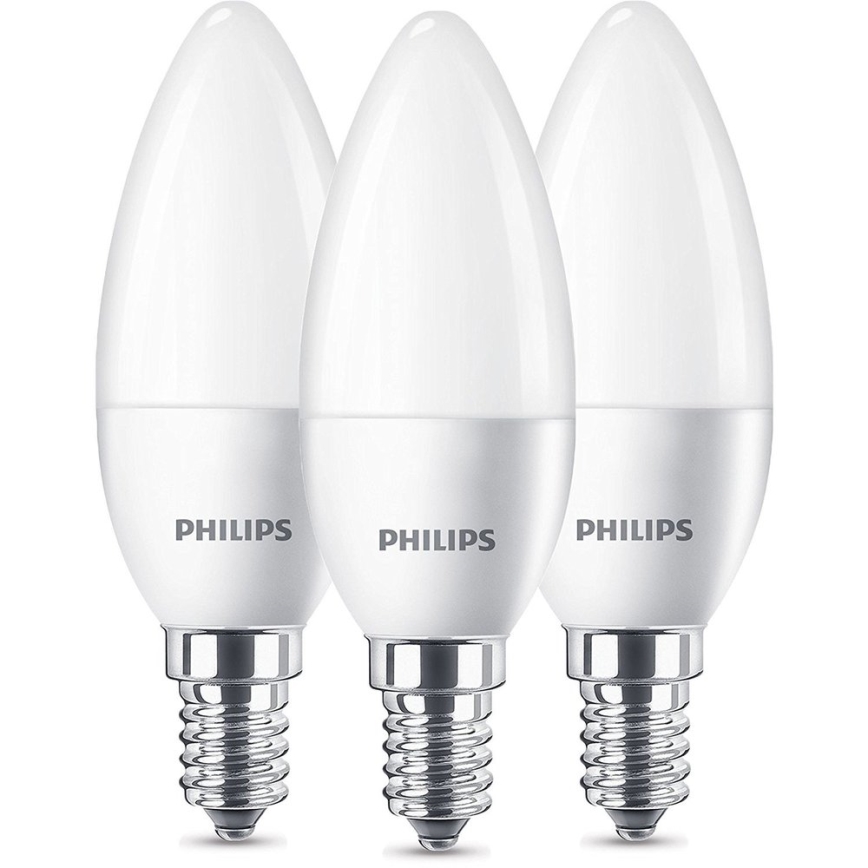 Set 3x LED Žarnica Philips E14/5,5W/230V 2700K