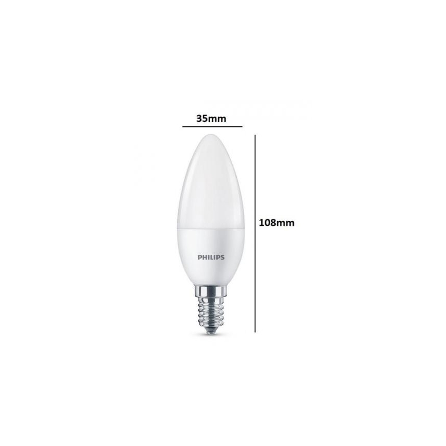 Set 3x LED Žarnica Philips E14/5,5W/230V 2700K