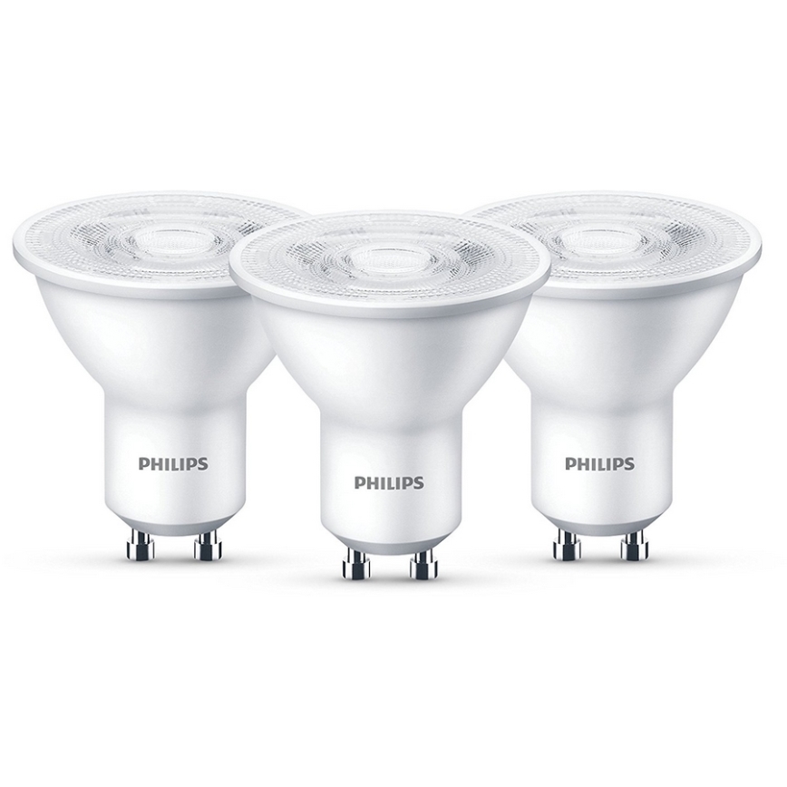 KOMPLET 3x LED Žarnica Philips GU10/4,7W/230V