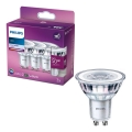 SET 3x LED Žarnica Philips PAR16 GU10/4,6W/230V 4000K