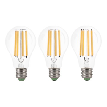 SET 3x LED Žarnica VINTAGE A60 E27/9W/230V 3000K - Brilagi