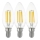 SET 3x LED Žarnica VINTAGE C35 E14/4W/230V 2700K - Eglo 12811