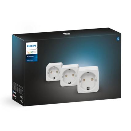 SET 3x Pametna vtičnica Philips Hue Pametni vtičnica EU SCHUKO