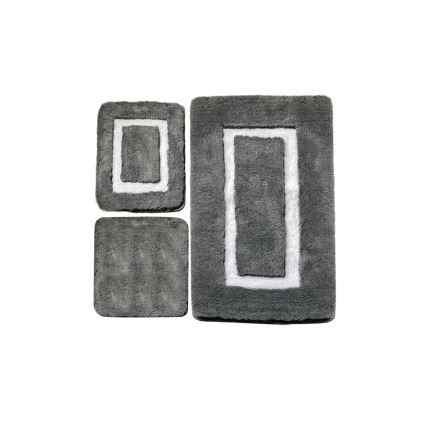 SET 3x Podloga za kopalnico 60/60/100 cm antracit