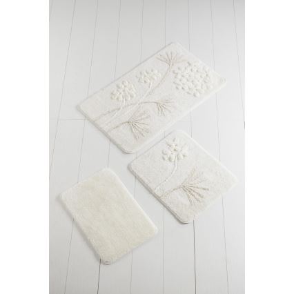 SET 3x Podloga za kopalnico ORKIDE 60/60/100 cm bež