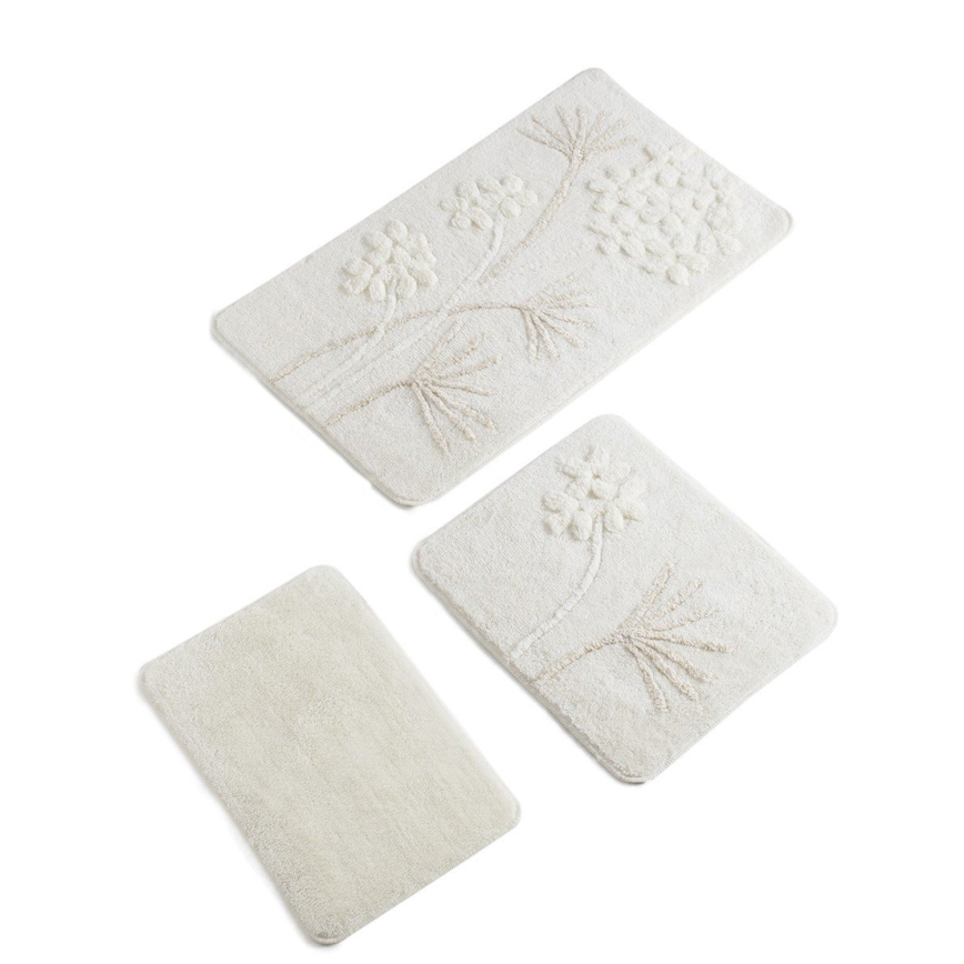 SET 3x Podloga za kopalnico ORKIDE 60/60/100 cm bež