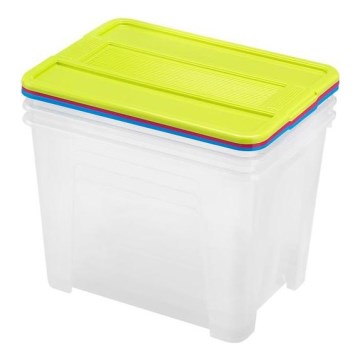 SET 3x Škatla za shranjevanje TEX BOX 21 l