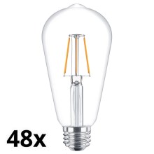 SET 48x LED Žarnica VINTAGE ST64 E27/4,3W/230V 2700K