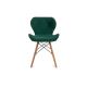 SET 4x Jedilni stol TRIGO 74x48 cm svetlo zelena/bukev