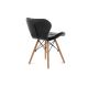 SET 4x Jedilni stol TRIGO 74x48 cm temna siva/bukev