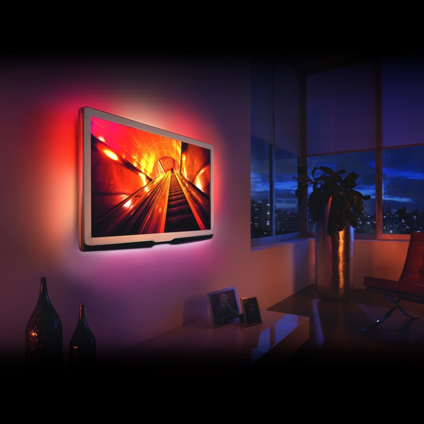SET 4x LED RGB Zatemnitveni trak 2x30cm 2x50cm LED/2,16/3,6W/5V IP65 + Daljinski upravljalnik