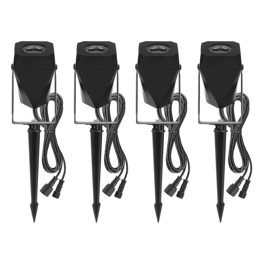 SET 4x LED RGBIC Zatemnitvena zunanji svetilka LED/7W/230V 3000-6500K IP65 Wi-Fi Tuya