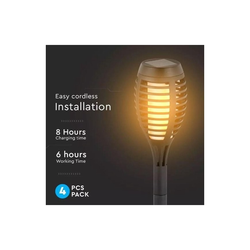 SET 4x LED Solarna svetilka 4xLED/3,6V IP44
