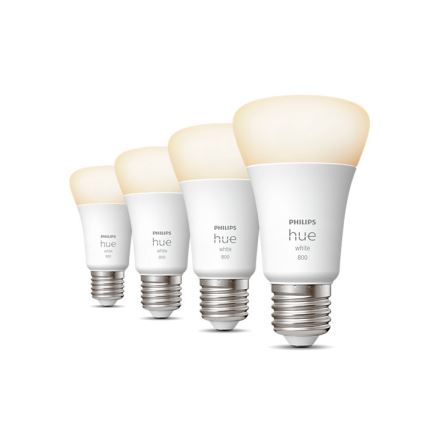 SET 4x LED Zatemnitvena žarnica Philips Hue WHITE A60 E27/9W/230V 2700K