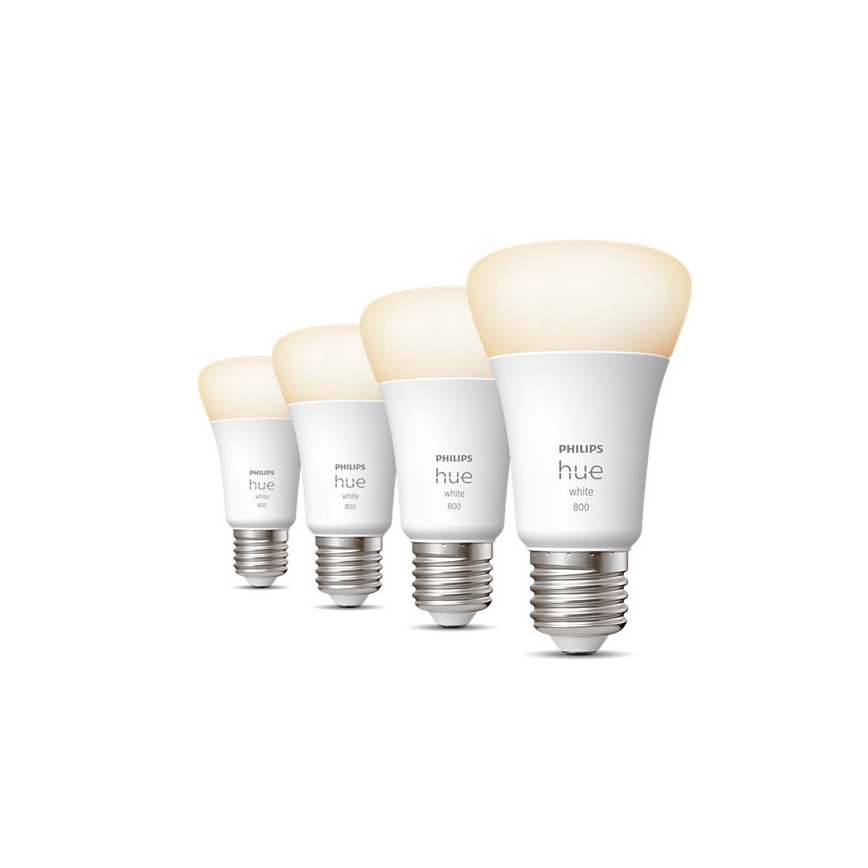 SET 4x LED Zatemnitvena žarnica Philips Hue WHITE A60 E27/9W/230V 2700K