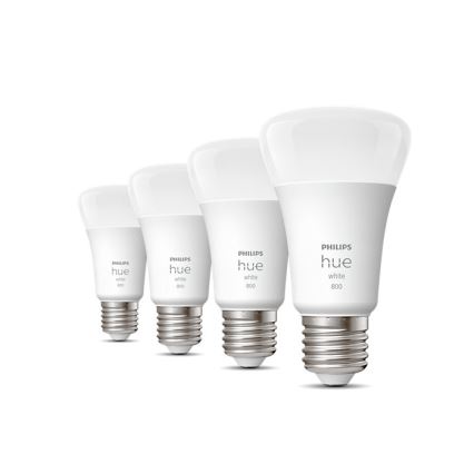 SET 4x LED Zatemnitvena žarnica Philips Hue WHITE A60 E27/9W/230V 2700K