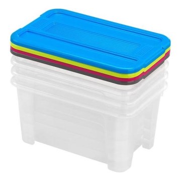SET 4x Škatla za shranjevanje TEX BOX 4,5 l