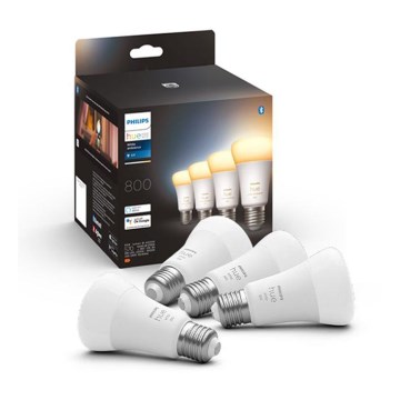 SET 4xLED Zatemnitvena žarnica Philips Hue WHITE AMBIANCE E27/6W/230V 2200-6500K