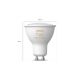 SET 4x LED Zatemnitvena žarnica Philips Hue WHITE AMBIANCE GU10/5W/230V 2200-6500K