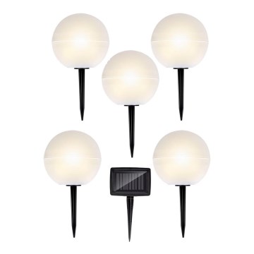 SET 5x LED Solarna svetilka LED/3,2V multicolor