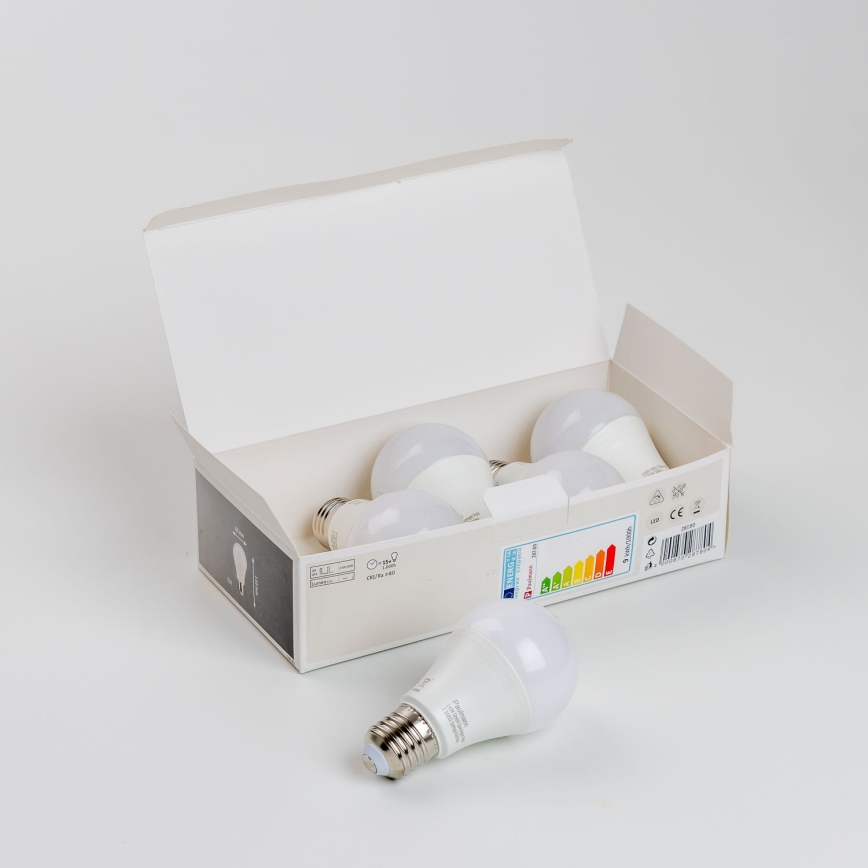 SET 5x LED Žarnica A60 E27/9W/230V 2700K - Paulmann 28780