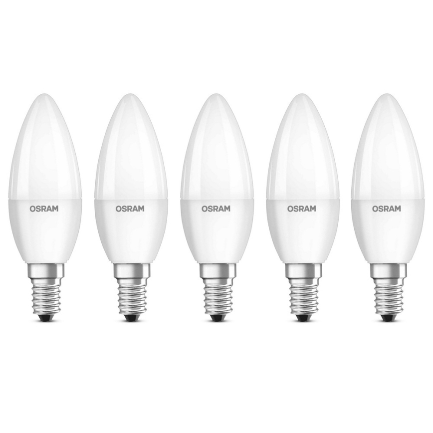 SET 5x LED žarnica BASE B40 E14/4,9W/230V 2700K - Osram