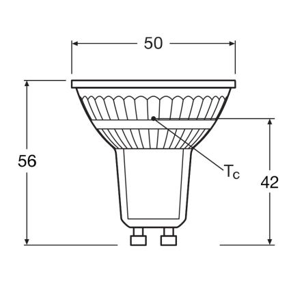 SET 5x LED Žarnica PAR16 GU10/4,3W/230V 2700K 120° - Osram