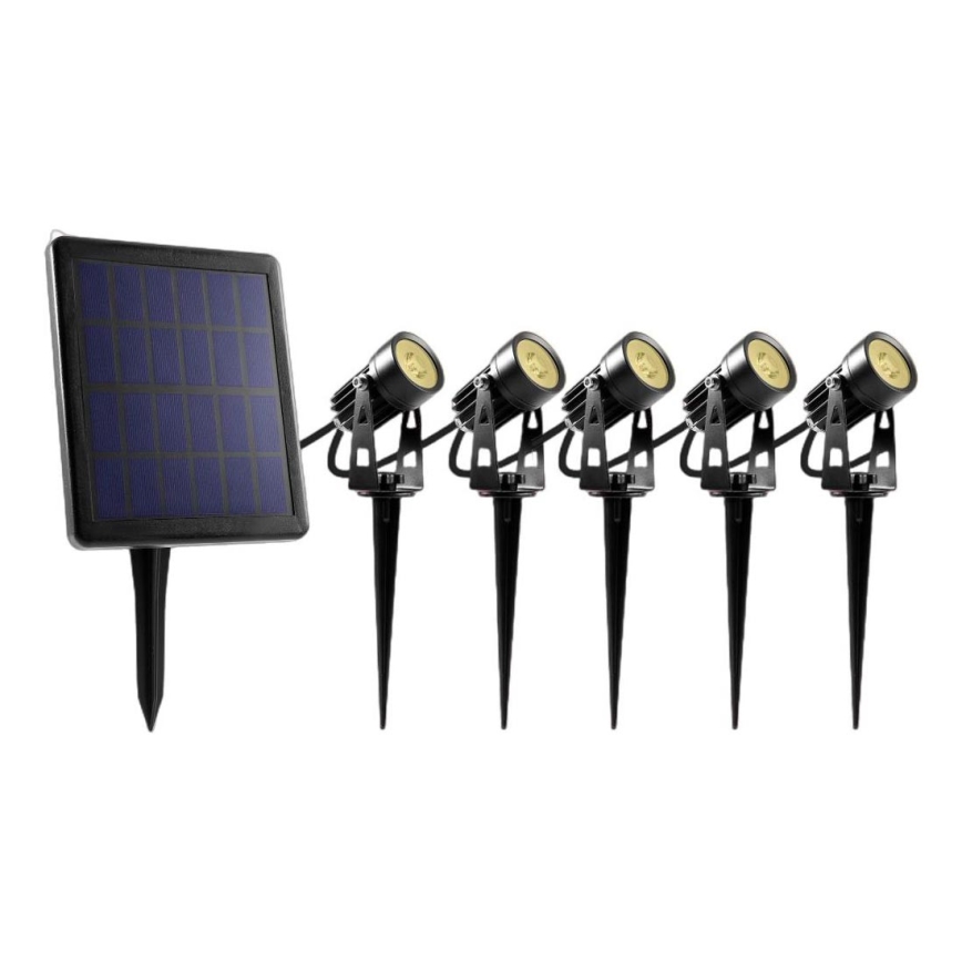 SET 5x LED Zunanja svetilka s solarnim panelom LED/4000 mAh IP44