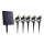 SET 5x LED Zunanja svetilka s solarnim panelom LED/4000 mAh IP44