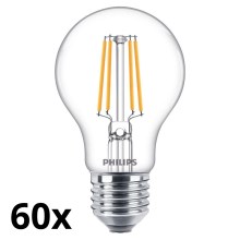 SET 60x LED Žarnica VINTAGE Philips A60 E27/4,3W/230V 2700K