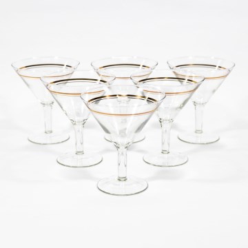 Set 6x Kozarec za penino prozorna