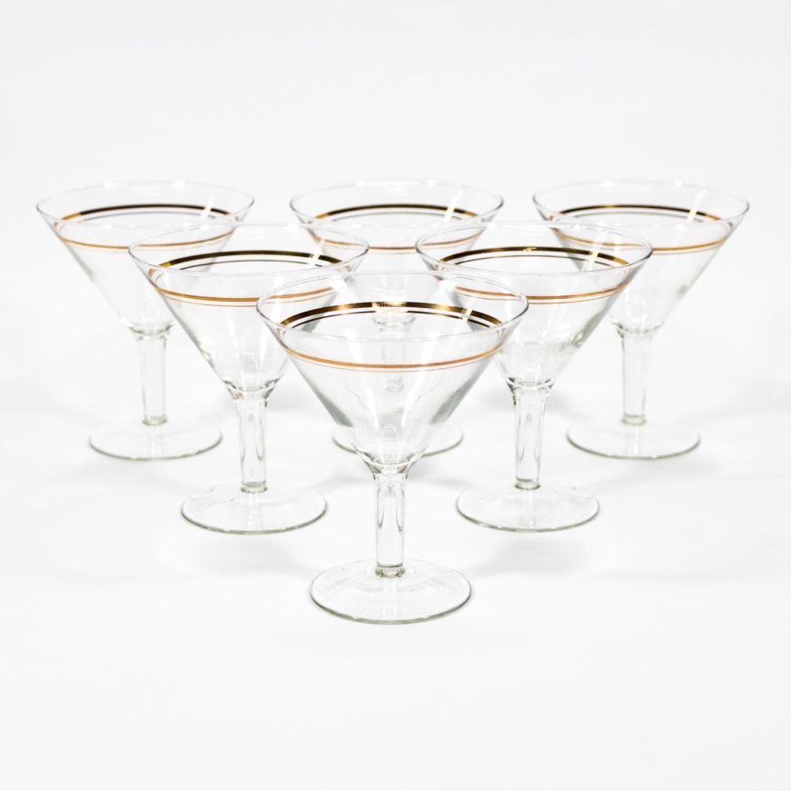 Set 6x Kozarec za penino prozorna