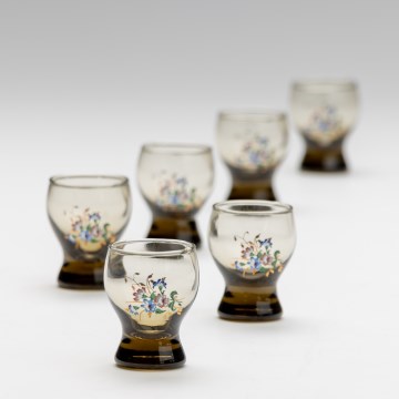 Set 6x Majhni kozarci dimna šopek št.2