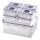 SET 7x Posoda za hrano LOCK modra/prozorna