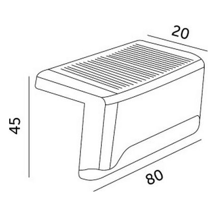 SET 8x LED solarna osvetlitev stopnic LED/0,06W/1,2V 3000K IP44 600 mAh