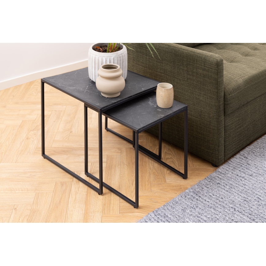Set of kava tables ALMA 2 kom. antracit