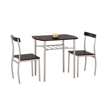 Set za balkon LANCE 82x50 cm, kovina/wenge