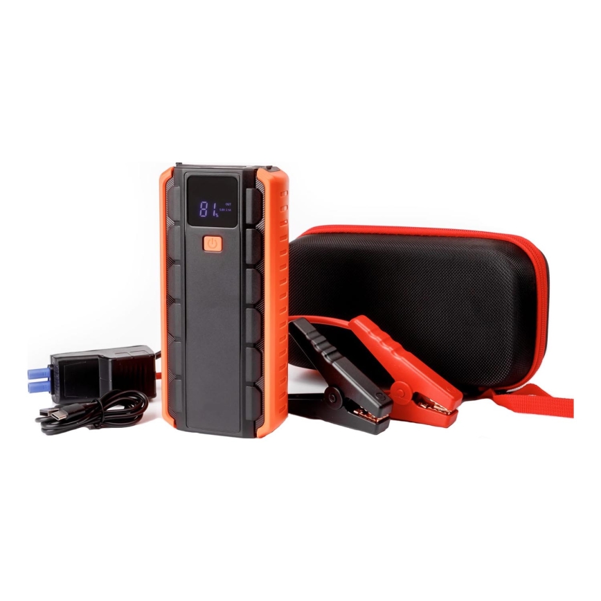Set za zagon avtomobila 1000A s power bankom 12000 mAh PD 10W in LED Baterijska svetilka