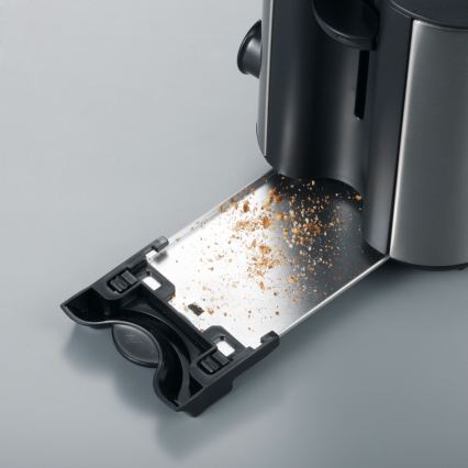 Severin AT 2514 - Toster z dvema režama 850W/230V nerjavno jeklo/črna