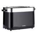 Severin AT 9264 - Toster z dvema režama 800W/230V nerjaveče jeklo/črna
