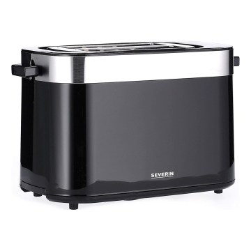 Severin AT 9264 - Toster z dvema režama 800W/230V nerjaveče jeklo/črna