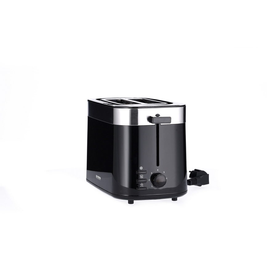 Severin AT 9264 - Toster z dvema režama 800W/230V nerjaveče jeklo/črna