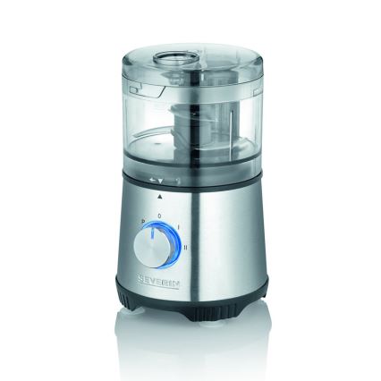 Severin KM 3865 - sesekljalnik za hrano, 400 W / 230 V, nerjaveče jeklo/črna