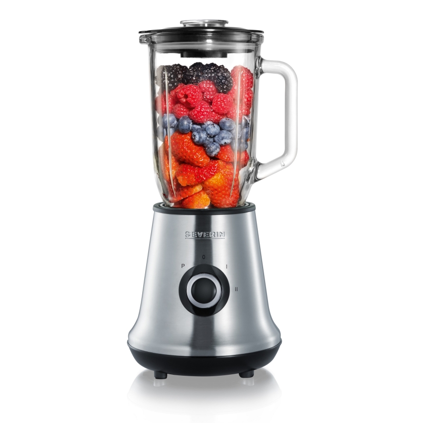 Severin SM 3737 - Namizni mešalnik 1 l 500W/230V nerjaveče jeklo/črna