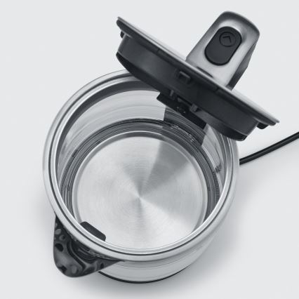 Severin WK 3420 - Hiter električni čajnik 1,7 l 2200W/230V nerjaveče jeklo/steklo