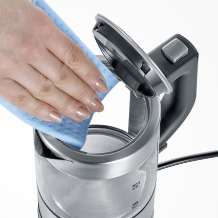 Severin WK 3472 - Električni grelnik vode 0,5 l 1100W/230V nerjaveče jeklo/steklo