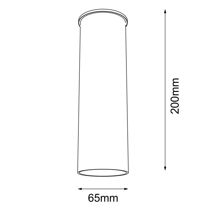 Shilo - Reflektor ARIDA 1xGU10/15W/230V 20 cm črn