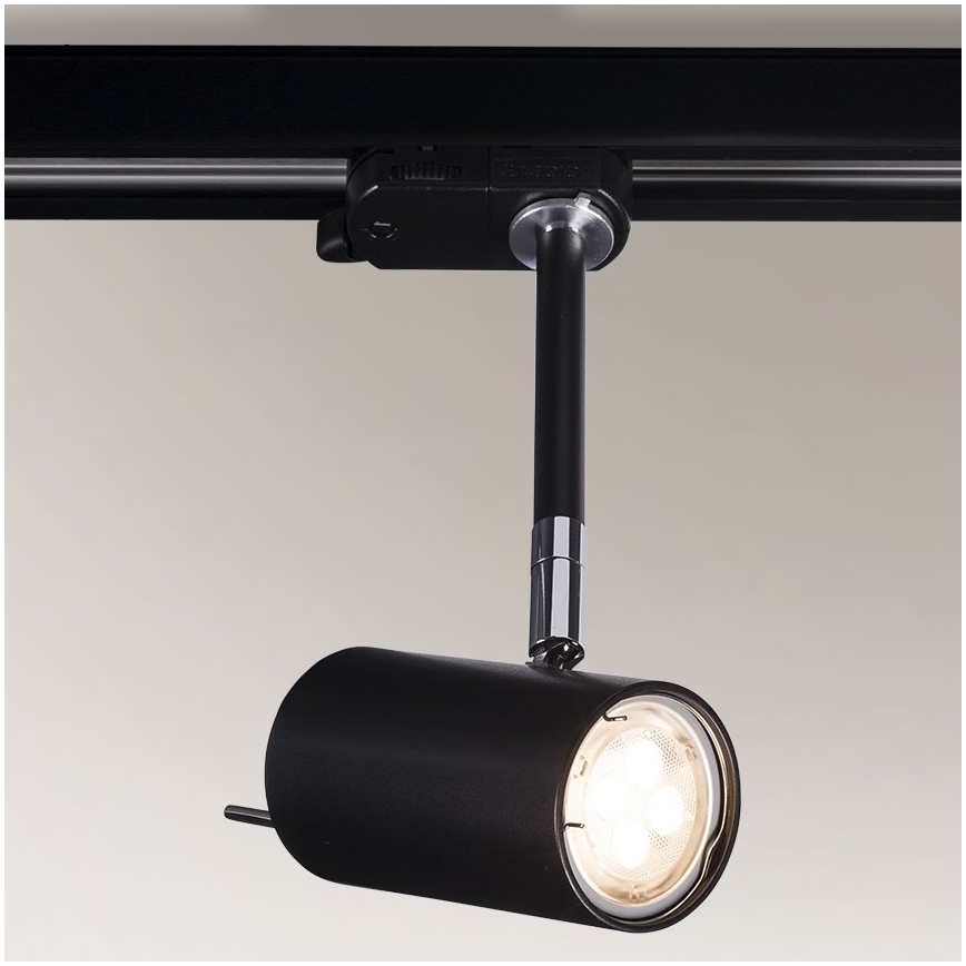 Shilo - Reflektor za tračni sistem 1xGU10/15W/230V črn