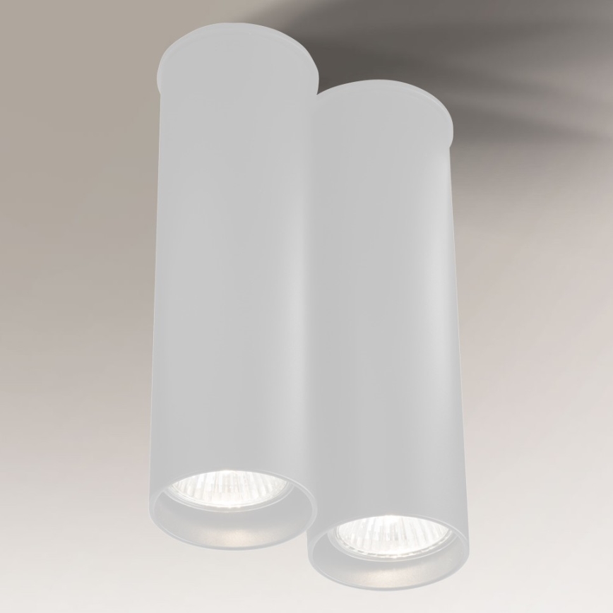 Shilo - Stropna svetilka 2xGU10/15W/230V bela